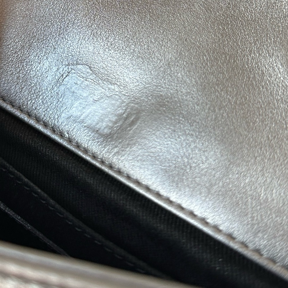 CHANEL Silver Quilted Shoulder Bag - Picture 10 of 10